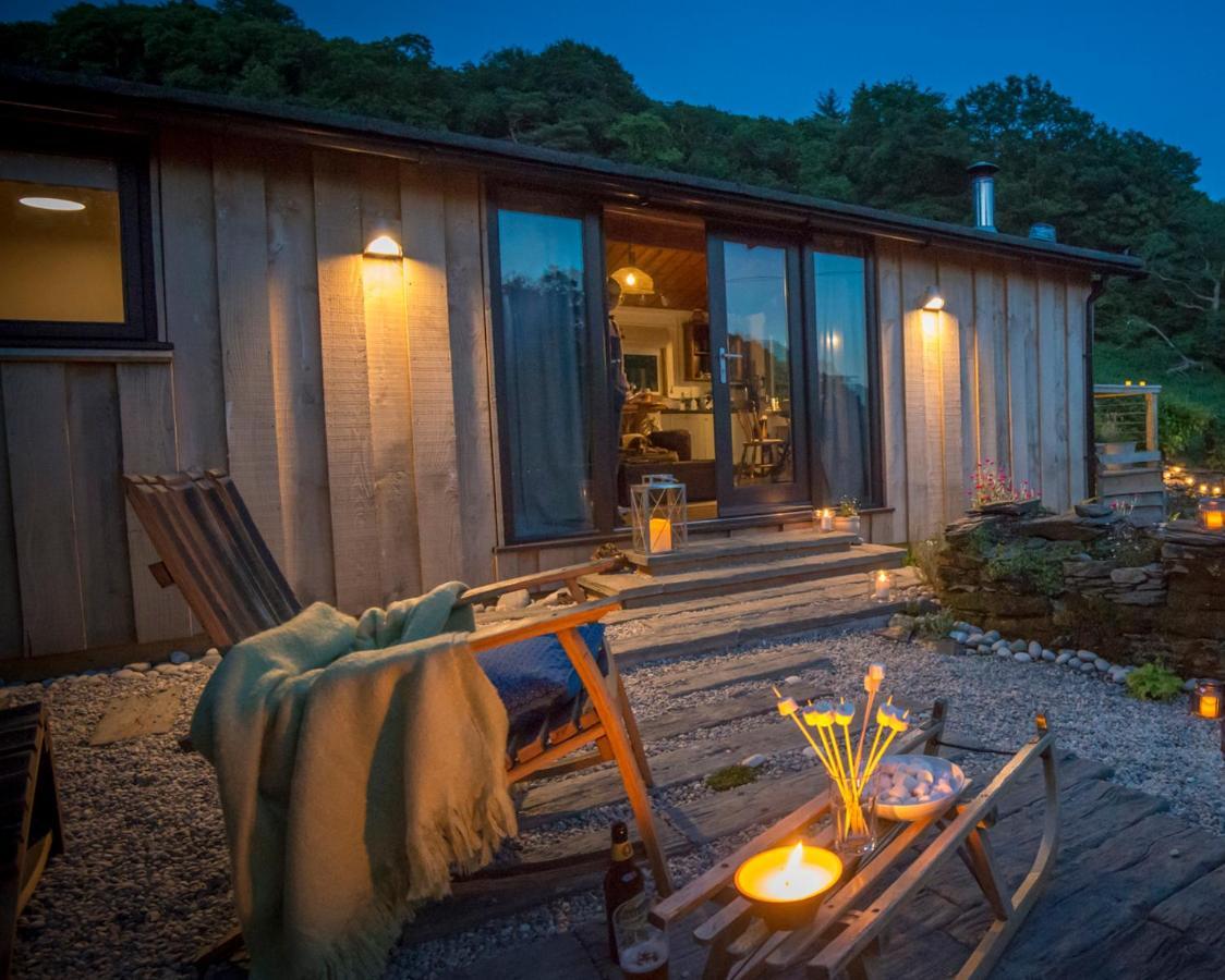 Little Kestrel Cabin Pennal Exterior foto